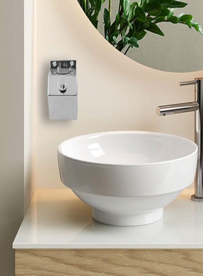NISHWARE Stainless Steel Wall Mounted Liquid Soap and Shampoo Dispenser for Bathroom & Kitchen, Silver Chrome (Heavy Duty with Brass Pump) (Pack of 1, 500 ML) - Image 5